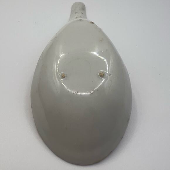 Antique Chinese Export 19th Century Famille Rose Medallion Ceramic Soup Spoon - Picture 10 of 10